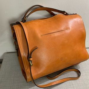 Brown Leather Crossbody Bag with Classic Design